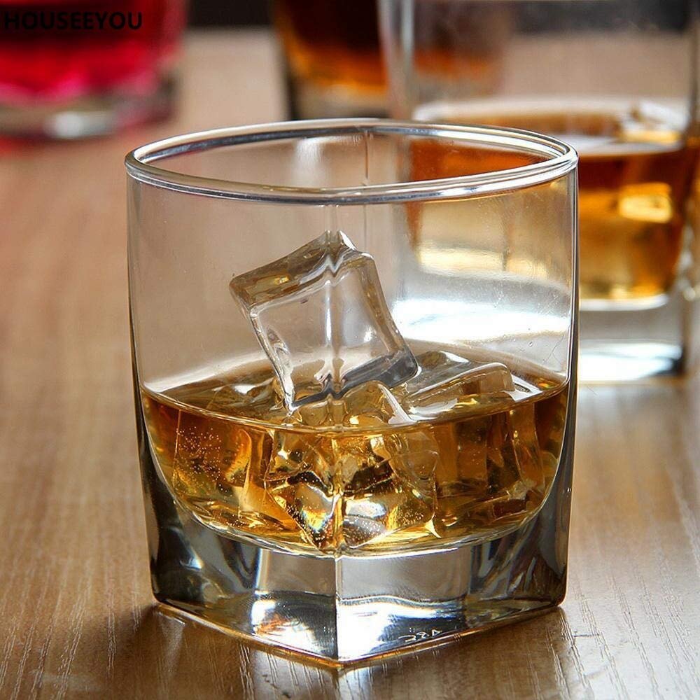 Vilon premium Glass Whiskey Glass - 2 Pieces, Transparent, 300 ml