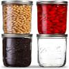 STAR WORK Transparent Square Cube Glass Jars and Container with silicone Buckle Lid for Kitchen (400ml Pack of 4) view 1