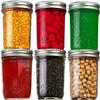 STAR WORK Transparent Square Cube Glass Jars and Container with silicone Buckle Lid for Kitchen (400ml Pack of 4) view 3