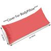 Tishnagi Designer Full Body Pillow Cover, 18" X 54" Inch Ultra Soft Reyon Cotton Fabric Large Pillowcase for Cuddle Pillow (Peach Cover Only) view 2