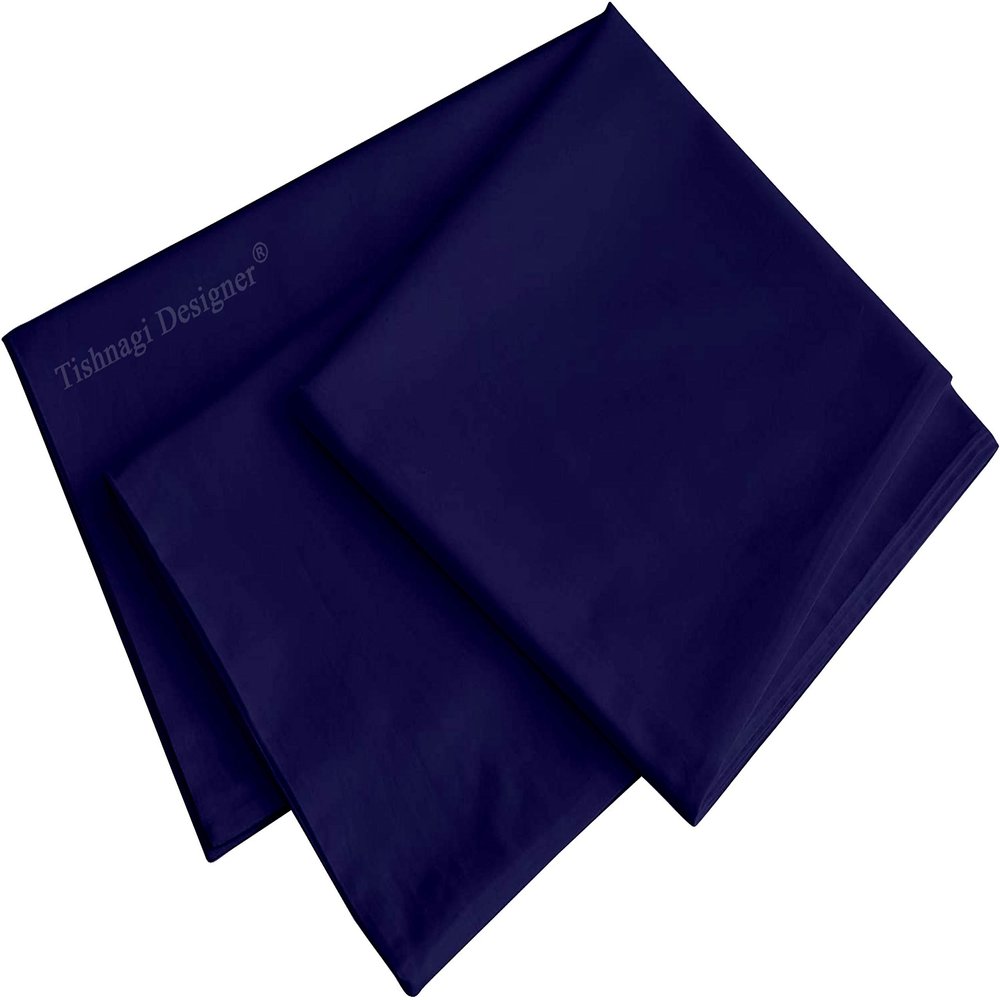 Tishnagi Designer Long Pillow Cover | Rayon Cotton Body Pillowcase with Zipper Closure | 18" X 54" Inch Size Cases for Bodypillow (Navy Blue Cover only)