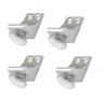 RiseOm Brass Shelf Support L-Shaped Clips for Kitchen & Bookcase Shelf Cabinet Closet L Shelf Button with Hole, Chrome,Pack of 20 (1 inch) view 3
