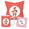 The Purple Tree Polyester Valentines Day Combo (12x12 Cushion, 1 Mug, 1 Love Card) - Multi view 2