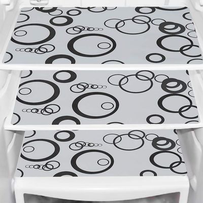 KANUSHI PVC Fridge Multi Purpose Mats/Fridge Mats Set of 3 / Refrigerator Mats Set