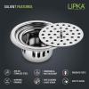 LIPKA Round Floor Drain |304-Grade Stainless Steel |5 Inches| with Cockroach Trap/Jali & Lid| view 3