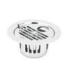 LIPKA Golden Classic Jali Round Flat Cut Floor Drain |304-Grade Stainless Steel |5 Inches| with Cockroach Trap, Hinge & Hole| view 1