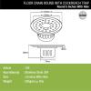 LIPKA Round Floor Drain |304-Grade Stainless Steel |5 Inches| with Cockroach Trap/Jali & Hinge| view 2