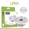 LIPKA Round Floor Drain |304-Grade Stainless Steel |5 Inches| with Cockroach Trap/Jali & Hinge| view 4