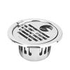 LIPKA 5 Inch Golden Classic Jali Round Floor Water Drain/Plain Jali |304-Grade Stainless Steel | Grating Trap Drain Cover with Cockroach Trap for Bathroom and Kitchen Rust Free Corrosion Resistant view 1