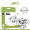 LIPKA 5 Inch Golden Classic Jali Round Floor Water Drain/Plain Jali |304-Grade Stainless Steel | Grating Trap Drain Cover with Cockroach Trap for Bathroom and Kitchen Rust Free Corrosion Resistant view 4