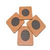 Yellow Weaves 4 Pieces Bamboo Wood Coasters or Heat Insulation Pad/Table Mats Placemats for Big Pans Pots- (15 X 15 Cms) view 1