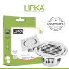 LIPKA Golden Classic Jali Round Floor Drain |304-Grade Stainless Steel |4 Inches| with Cockroach Trap & Hinge| view 4