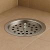LIPKA Round Floor Drain | 304-Grade Stainless Steel Drain Jali | 4 Inches |Bathroom Floor Drainer with Cockroach Trap/Jali & Lid | Silver view 1
