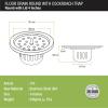 LIPKA Round Floor Drain | 304-Grade Stainless Steel Drain Jali | 4 Inches |Bathroom Floor Drainer with Cockroach Trap/Jali & Lid | Silver view 2