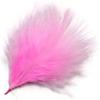 TIPTOP DECORATION Natural Dyed Flat Fluffy Turkey Feathers (10 Pieces) (Baby Pink, 4-5 Inches) view 1