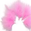TIPTOP DECORATION Natural Dyed Flat Fluffy Turkey Feathers (10 Pieces) (Baby Pink, 4-5 Inches) view 3