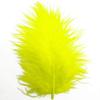 TIPTOP DECORATION Natural Dyed Flat Fluffy Turkey Feathers (10 Pieces) (Canary Yellow, 4-5 Inches) view 1