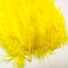 TIPTOP DECORATION Natural Dyed Flat Fluffy Turkey Feathers (10 Pieces) (Canary Yellow, 4-5 Inches) view 2