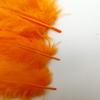 TIPTOP DECORATION Natural Dyed Flat Fluffy Turkey Feathers (10 Pieces) (Tiger Orange) (4-5 Inches) view 3