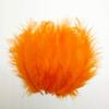 TIPTOP DECORATION Natural Dyed Flat Fluffy Turkey Feathers (10 Pieces) (Tiger Orange) (4-5 Inches) view 4