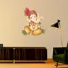 Rangoli Wall Sticker Print Ganesh ji Pack of 2 Large Sticker Multicolor Vinyl view 2