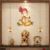 Rangoli Wall Sticker Print Ganesh ji Pack of 2 Large Sticker Multicolor Vinyl view 3