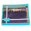KANUSHI Set Of 6 Pc Flower Design Transparent Saree Cover/Bag with Stainless Steel Zip Lock Combo(Large) (Light Green) view 4