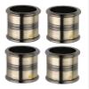Chitra Brass Icon Wall to Wall Concealed Bracket for 1 Inch Dia Curtain Rod Pack of 4 (Antique Marvel) view 1