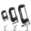 Climax C-Clamps Pack of 3 clamps- 1", 2", 3" inch view 2