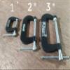 Climax C-Clamps Pack of 3 clamps- 1", 2", 3" inch view 3