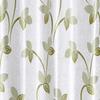Kiara Creations Premium Polyester Pearl Printed Curtains for Window- 5 Feet (Pack of 2) Green view 2