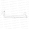 aligarian Steel 24inch Wall Mounted Towel Rod| Towel Hanger| Hanger Stand| Rack for Bathroom Accessories(Set of 2) view 4