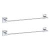 aligarian Steel 24inch Wall Mounted Towel Rod| Towel Hanger| Hanger Stand|Rack for Bathroom Accessories- Square Base(Set of 2) view 1