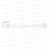 aligarian Steel 24inch Wall Mounted Towel Rod| Towel Hanger| Hanger Stand|Rack for Bathroom Accessories- Square Base(Set of 2) view 3