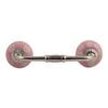 Indian-Shelf 1 Pack Pink Kitchen Cabinet Handles for Drawer Pulls Door Dresser Silver Hardware 6'' Hole to Hole -BH-109-DCK-136 view 1