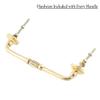 Indian-Shelf 1 Pack Grey Unique Drawer Handles Decorative Cabinet Pulls Gold Hardware 6'' Hole to Hole -BH-573-DCK-155 view 2