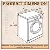 Stylista Waterproof Front Load Washing Machine Cover Compatible for Haier 6 kg, 6.5 kg, 7 kg & 7.5 kg Petals Pattern Grey view 2