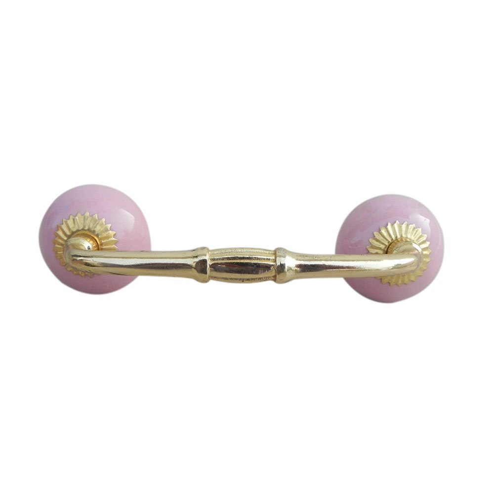 Indian-Shelf 1 Pack Multicolor Unique Drawer Handles Decorative Cabinet Pulls Gold Hardware 6'' Hole to Hole -BH-04 (SCRK-12)