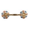Indian-Shelf 1 Pack Brown Unique Drawer Handles Decorative Cabinet Pulls Gold Hardware 6'' Hole to Hole -BH-145-MCK-42 view 1