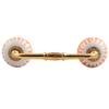 Indian-Shelf 1 Pack Amber Unique Drawer Handles Decorative Cabinet Pulls Gold Hardware 6'' Hole to Hole view 1