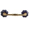 Indian-Shelf 1 Pack Blue Unique Drawer Handles Decorative Cabinet Pulls Gold Hardware 6'' Hole to Hole -BH-56 (CK-1333) view 1