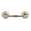 Indian-Shelf 1 Pack Yellow Kitchen Cabinet Handles for Drawer Pulls Door Dresser Silver Hardware 6'' Hole to Hole -BH-194-CK-1189 view 1