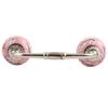 Indian-Shelf 1 Pack Pink Kitchen Cabinet Handles for Drawer Pulls Door Dresser Silver Hardware 6" Hole to Hole -BH-424-CK-252 view 1