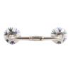 Indian-Shelf 1 Pack Green Kitchen Cabinet Handles for Drawer Pulls Door Dresser Silver Hardware 6'' Hole to Hole -BH-95-CK-67 view 1