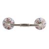 Indian-Shelf 1 Pack Brown Kitchen Cabinet Handles for Drawer Pulls Door Dresser Silver Hardware 6'' Hole to Hole -BH-116-CK-28 view 1