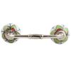 Indian-Shelf 1 Pack Red Kitchen Cabinet Handles for Drawer Pulls Door Dresser Silver Hardware 6" Hole to Hole -BH-420-CK-245 view 1