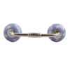 Indian-Shelf 1 Pack Blue Kitchen Cabinet Handles for Drawer Pulls Door Dresser Silver Hardware 6'' Hole to Hole -BH-262-CK-1439 view 1