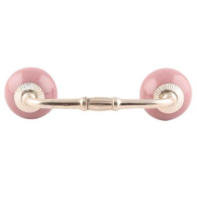 Indian-Shelf 1 Pack Lavender Kitchen Cabinet Handles for Drawer Pulls Door Dresser Silver Hardware 6'' Hole to Hole -BH-562-SCRK-89