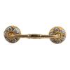 Indian-Shelf 1 Pack Blue Unique Drawer Handles Decorative Cabinet Pulls Gold Hardware 6'' Hole to Hole -BH-201-CK-742 view 1