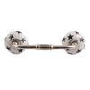 Indian-Shelf 1 Pack Black Kitchen Cabinet Handles for Drawer Pulls Door Dresser Silver Hardware 6'' Hole to Hole Online view 1